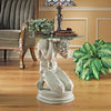 Image of Neoclassical Male Glass Topped Table