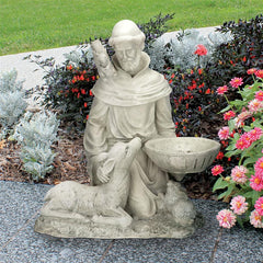 St Francis Feeding The Animals Statue