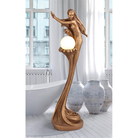 Siren Of The Sea Mermaid Floor Lamp - Sculptcha