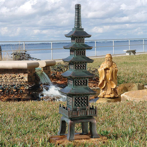 Nara Temple Garden Pagoda Statue