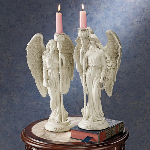 Angels Of Virtue Candleholders