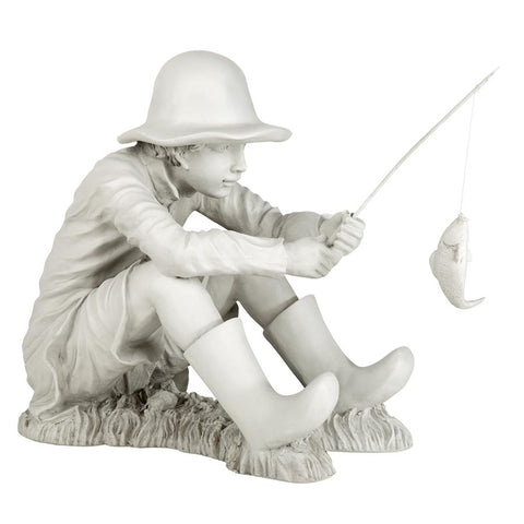 Gone Fishing Fisherman Statue
