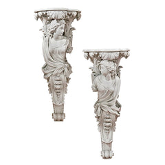 Set Of 2 French Baroque Caryatids