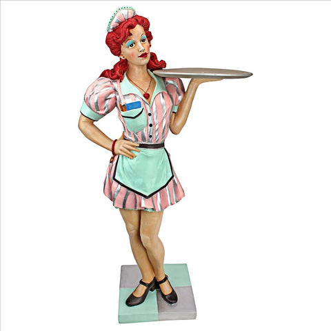 Retro Rosie Diner Dame Butler Table