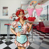 Image of Retro Rosie Diner Dame Butler Table