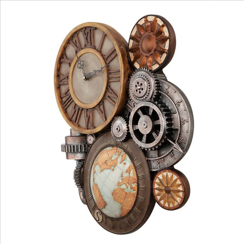 Large Gears Of Time Clock