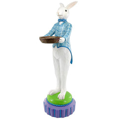 Standing Rabbit Butler With Bowl