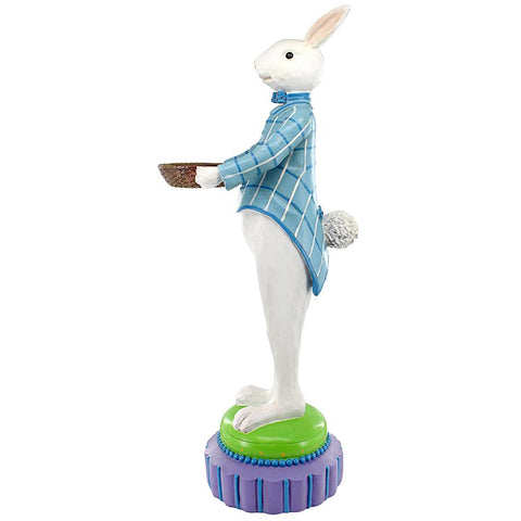 Standing Rabbit Butler With Bowl