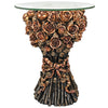 Image of Table Of Roses Glass Topped Table
