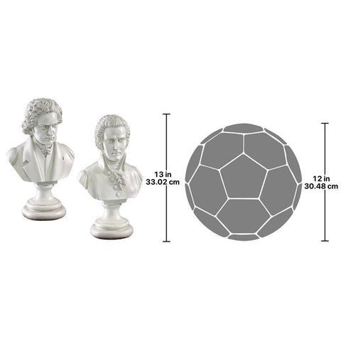 S/ Mozart & Beethoven Busts