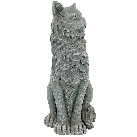 King Olav V Norwegian Forest Cat Statue