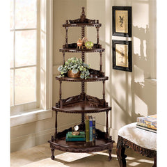 Edwardian Corner 5 Tiered Shelf