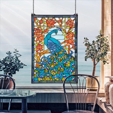 Peacocks Paradise Window