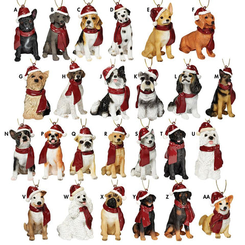 Set Of All 25 Dog Ornaments