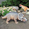 Image of Triceratops Scaled Dinosaur Statue