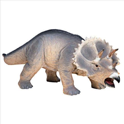 Triceratops Scaled Dinosaur Statue