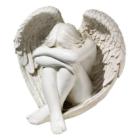 Serene Solitude Angel Statue