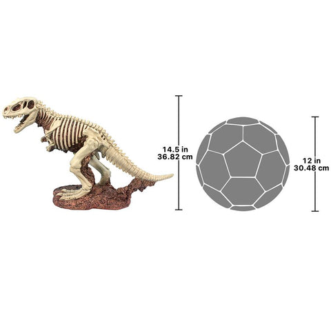T-Rex Dinosaur Skeleton Statue