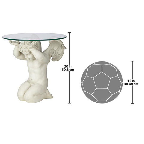 Cherubs Care Glass Topped Table