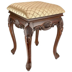 Madame Bouvier Stool Walnut Finish