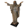 Image of Jesus Christ Arms Raised Bronze Statue