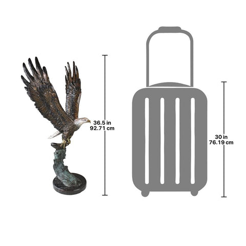 Majestic Eagle Bronze Statue