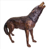 Image of The Howl Of The Wild Wolf Bronze Statue