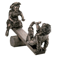 Lighter Than Air Girl & Boy Statue