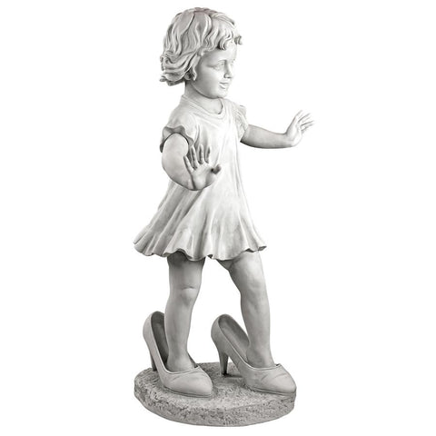 Hillary In Heels Garden Girl Statue