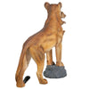 Image of Lioness With Cub Statue