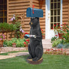 Image of Postal Bear Mail Post Sleeve Statue