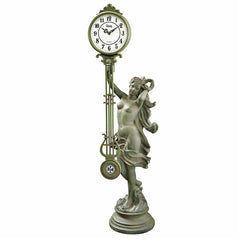 Verdigris Goddess Of Time Clock