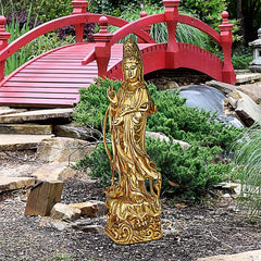 Golden Guan Yin Statue