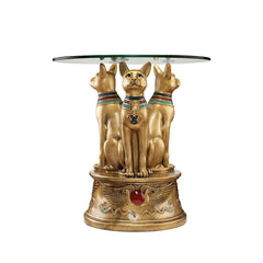 Royal Golden Bastet Side Table