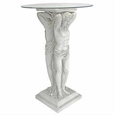 Hermitage Greek Man Pedestal Table