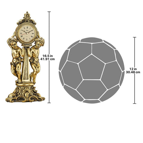 Amboise Twin Cherubs Mantle Clock