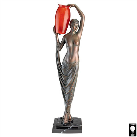Art Deco Goddess Of Light Table Lamp