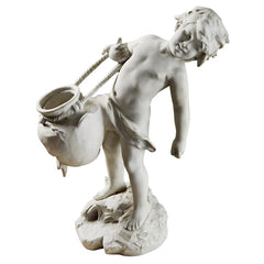 Young Chlid Urn Carrier Garden Statue