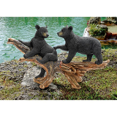 Mischievous Bear Cubs Statue