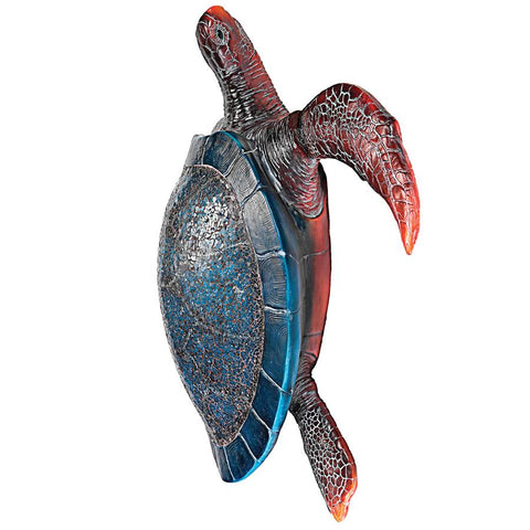 Blue Sea Turtle Illuminated Wall Sculpture