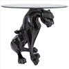 Image of Black Jaguar Glass Top Table