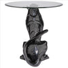 Image of Black Jaguar Glass Top Table