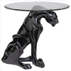 Image of Black Jaguar Glass Top Table