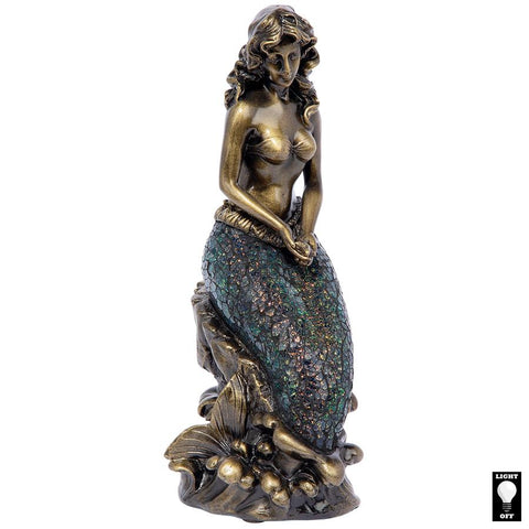 Oceans Mermaid Mosaic Glass Lamp