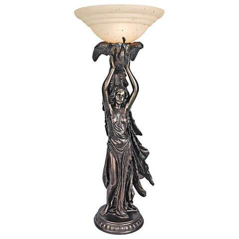 Peacock Goddess Desk Lamp