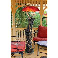 Setting Sun Black Bear Floor Lamp