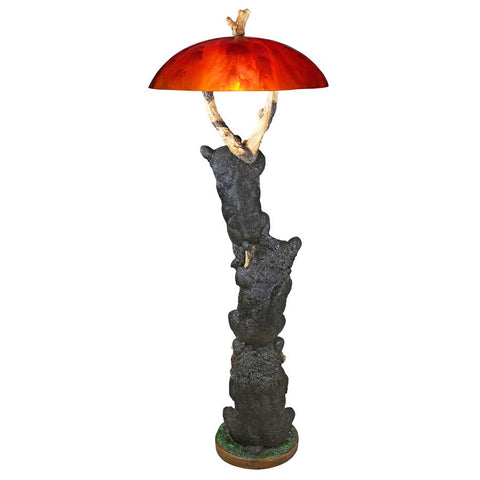 Setting Sun Black Bear Floor Lamp