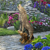 Image of Howling Lone Wolf Garden Statue