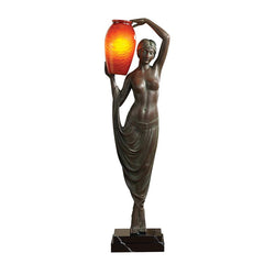 Art Deco Goddess Of Light Floor Lamp