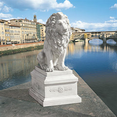 S/ Lion Of Florence W/ Base